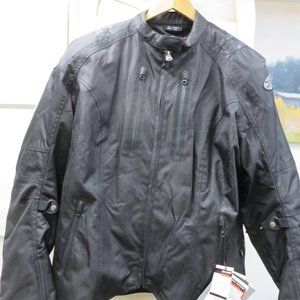 JOE ROCKET Black Nylon Cordura Motorcycle Jacket  NWT XXL